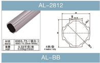 6063 T5アルミ合金の管の厚さ1.2mmの銀製の白い表面の酸化処置