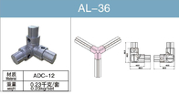 AL-36アルミ合金の管のコネクターは内部三方コネクターを陽極酸化した
