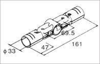 上塗を施してある管のための二重調節可能な金属の管のコネクター 28mm の管付属品