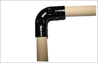 90 度の管のラッキング システムのための黒い金属の管のコネクターの肘の管付属品