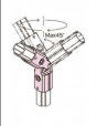 ダイ カストの回転適用範囲が広いアルミニウム管継手AL-30Uの肘のコネクターは
