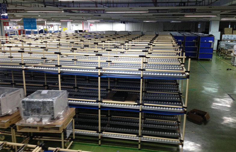 Custom Structural Steel Storage Pipe Rack For Electronic Equipment , FIFO Flow Type